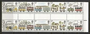 GREAT BRITAIN 1980, TRAINS LIVERPOOL - MANCHESTER RAILROAD Sc 908a GUTTER P. MNH - Picture 1 of 1