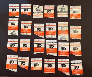 Philadelphia Flyers Hockey Ticket Stubs 1977-78 Philadelphia Spectrum 24 Tickets
