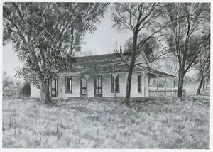 Impresión artística Mondel Rogers MATADOR OFFICE Scotsmans Dive Motley County Texas Ranch - Imagen 1 de 4