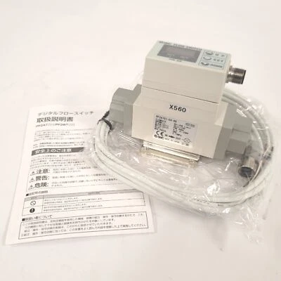 SMC PF2A751-04-69-X560 Integrated Digital Flow Switch 50-500l/min 1/2"Rc 4-20mA - Image 1 of 4