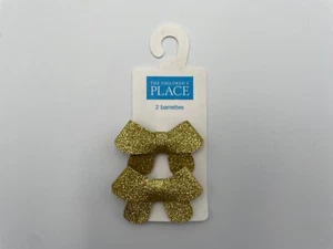 Vintage Children’s Place Gold Glitter Barrettes NWT - Picture 1 of 2