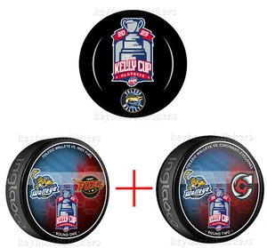 2023 ECHL Kelly Cup Toledo Walleye Dueling 3 Hockey Puck PKG - Round 2 , Event . - Picture 1 of 5