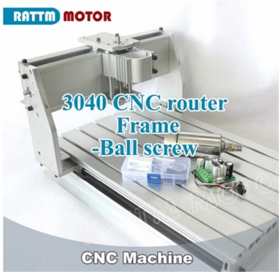 （IT） DIY 3040Z-DQ 300W CNC Router 3040 Table Milling Machine 1204 Ballscrew Kit - Immagine 1 di 4