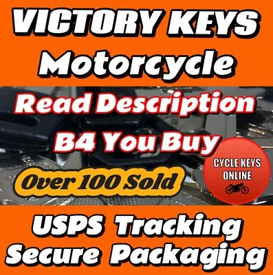 Victory Motorcycle Keys Cut to Code Key READ DESCRIPTION B4 YOU BUY‼️ - Image 1 of 2