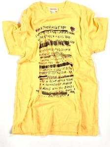 T-shirt Diesel da uomo stampa graffiti maniche corte cotone crew t-shirt designer - Foto 1 di 1