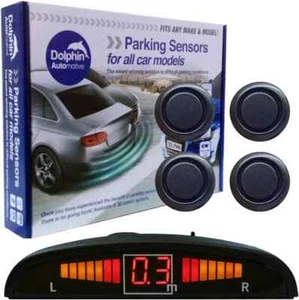 Dolphin DMS450 Rear Parking Reversing Sensors Beeping Dash Display - Iron Grey - Picture 1 of 9