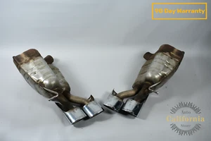03-09 Mercedes W211 E55 E63 AMG Exhaust Muffler Quad Tips Left & Right OEM - Picture 1 of 18