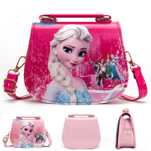 Kid Girls Frozen Elsa Messenger Shoulder Bag Crossbody Casual Party School Bags