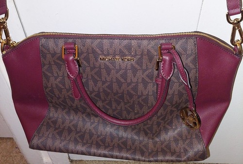 Borsa a mano MICHAEL KORS 2 vie PVC rivestita in tela usata