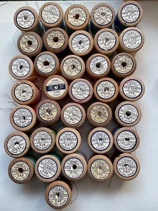SYLKO - Check New List - Wooden Cotton Reels - You Choose - List 1 - 01 to 99 - Picture 1 of 3