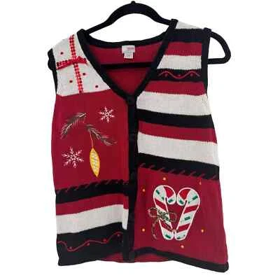 WOMENS HOLIDAY EDITION UGLY VEST SIZE SMALL - Image 1 of 4
