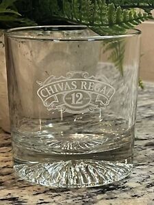 1 CHIVAS REGAL Scotch Whiskey Aged 12 Years Large & Heavy Rocks Glass Barware