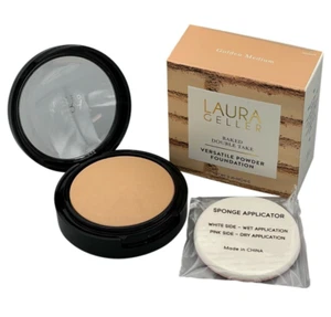Laura Geller gebackenes Doppel-Take-Pulver-Foundation 0,35 Unzen (10 g) - GOLDENES MEDIUM - Bild 1 von 8