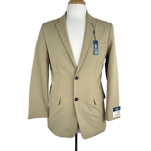 Izod Stretch Beige Khaki Sport Coat Blazer Boys Size 20 Regular - Picture 1 of 11