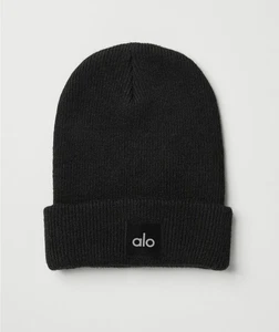 ALO YOGA Black Everyday Beanie - Picture 1 of 3
