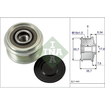 INA generator freewheel for Chevrolet Opel Ssangyong - Image 1 of 4
