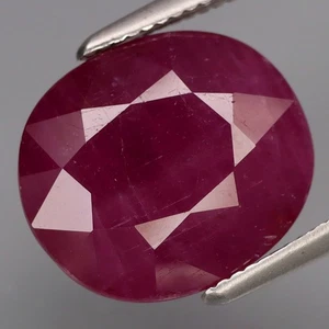 6.67Ct.Precious Gem Natural BIG Purplish Red UNHEATED Ruby Winza,Tanzania - Picture 1 of 4