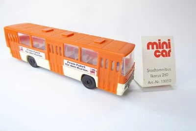 Ikarus 260 Bus - Freie Fahrt für den Kurier - H0 1:87 Mini car/ DDR   OVP #0945 - Bild 1 von 2