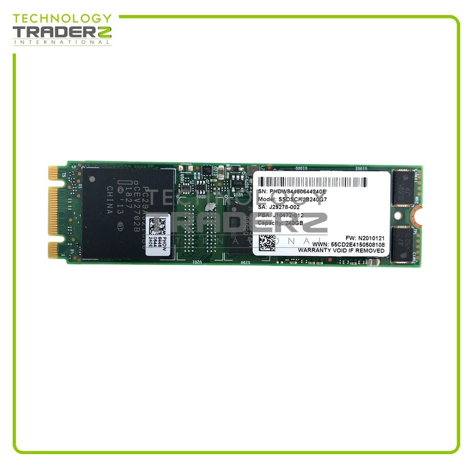 SSDSCKJB240G7 Intel DC S3520 240GB MLC SATA 6Gbps M.2 SSD J29278-002 J10472-012 - Image 1 of 1