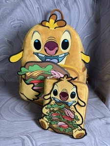 Loungefly Disney Lilo & Stitch Reuben Sandwich Figural Mini Backpack And Wallet - Picture 1 of 10