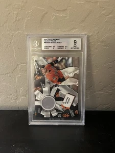 Topps Walmart Holiday Relics Buster Posey 2019 #WHRBP BGS 9 como nuevo - Imagen 1 de 2