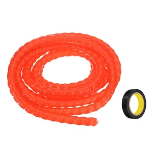 Spiral Cable Wrap 9.8ft/3.0M 12mm Cable Sleeve PP Cord Organizer Red - Afbeelding 1 van 5