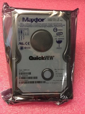 4R160L0 (0454P1) Maxtor 160GB 3.5inch/5400rpm/IDE DiamondMax 16 Used - Image 1 of 2