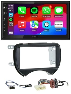 Kenwood MP3 USB DAB 2DIN Bluetooth Autoradio für Nissan Micra 10-13 schwarz - Bild 1 von 10