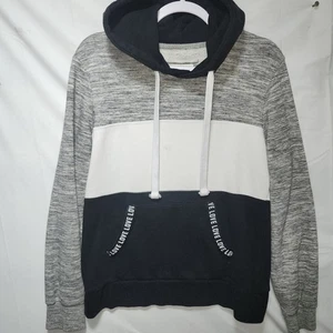 Reflex Damen Hoodie Größe L schwarz weiß grau Love Taschen - Bild 1 von 11