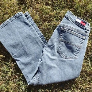 Gr. 7 Mädchen Tommy Hilfiger Blue Jeans Denim lange Hose Trousers - Bild 1 von 5