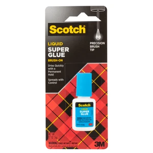 Scotch Super Glue Liquid Brush-On (AD127): 0.17 ounces (Clear) - Picture 1 of 2