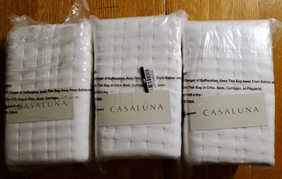 Target Casaluna Set of 3 White Euro Shams Lyocell Cotton Blend - Image 1 of 4