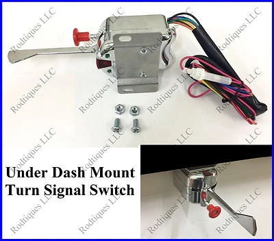 Rodtiques 6-12 Volt Turn Signal Switch Mounts Under Dash w/ Hazzard  Misc Foto 1 de 3