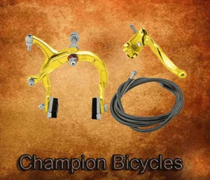 ORIGINAL! MX BRAKE (FRONT OR REAR) ALLOY GOLD. - Picture 1 of 3