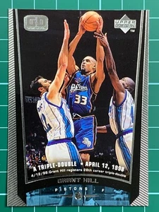 Tarjeta de baloncesto Grant Hill #45 1998-99 de los Detroit Pistons de mazo superior - Imagen 1 de 3
