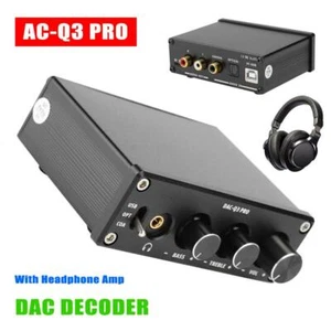 DAC Decoder Audio Decoding Amplifier with 3.5mm Headphone Coaxial Fiber USB RCA - Picture 1 of 12