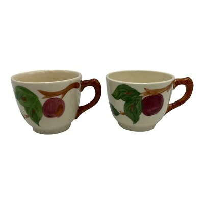 Vintage Franciscan Apple Pattern Tea Cups Lot of 2 England - Image 1 of 4