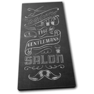 Male Grooming Barber Hair Care Bathroom SINGLE CANVAS WALL ART Picture Print - Picture 1 of 1