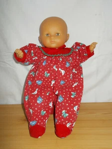 Vintage Poupée COROLLE Bébé souple 1994 36cm combinaison rouge - Picture 1 of 7