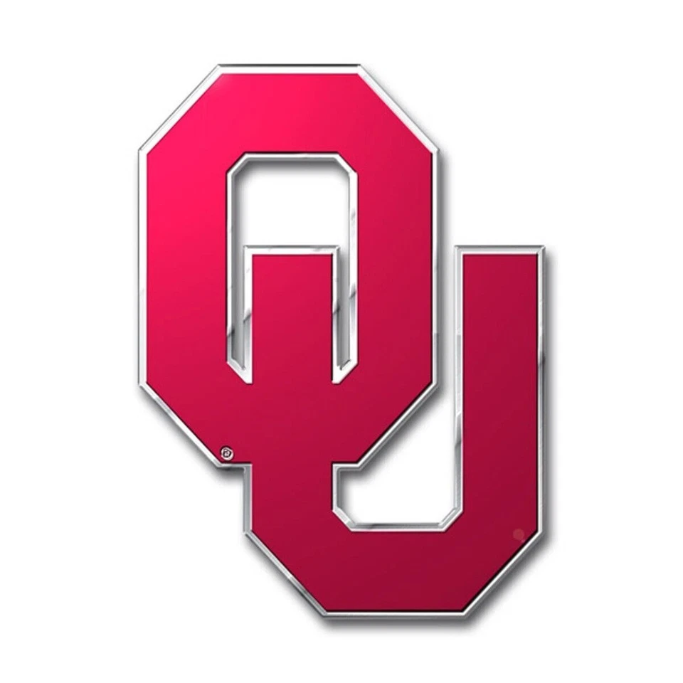Oklahoma Sooners NCAA ProMark Emblem Sticker Decal Aluminum 3.625 x 4.625 Inches - Image 1 of 1