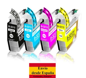 LC3213 3213 LOTE 4x CARTUCHO TINTA COMPATIBLE PARA BROTHER - Imagen 1 de 2