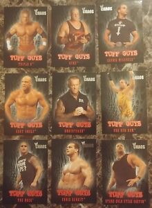 2004 Wwe Fleer Chaos Tuff Guys Complete 12 Card Insert Set. Very Rare!!