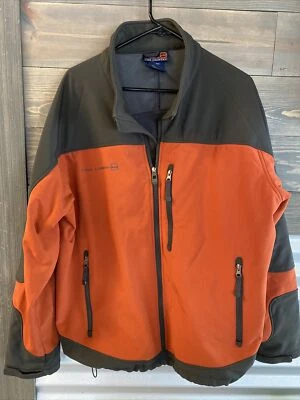 Free Country Mens Jacket Full Zip Long Sleeve Outdoors Hiking Orange Gray Sz 2XL - Image 1 of 4