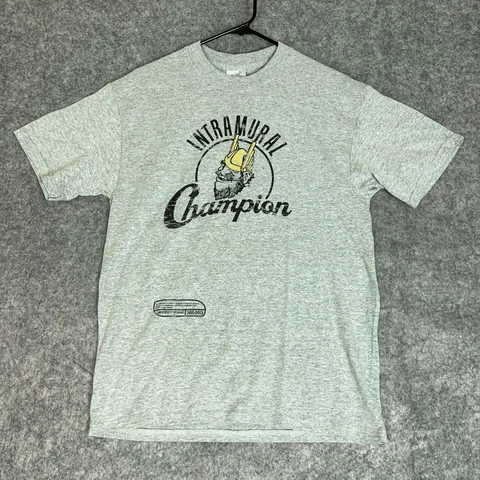 Idaho Vandals Mens Shirt Medium Gray Black Short Sleeve NCAA Sports College Top Cover
