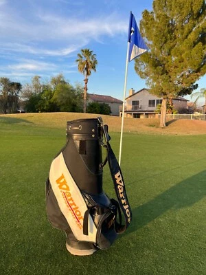 Bolsa de golf Warrior carro de personal 4 bolsillos 6 vías blanco y negro sólido - estilo - VALOR Foto 1 de 4