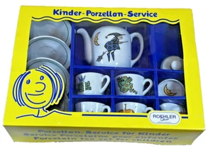 VTG Halloween Roehler Kinder Children's Porcelain Tea Set Made in Germany, Witch - Picture 1 of 7