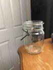 Hazel Atlas EZ Seal Canning Jar with Wire Bail And Glass Lid