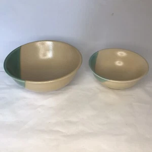 BAUM BROTHERS STYLE EYES ASIAN COLLECTION BOWL YELLOW GREEN/BLUE + 1 - Picture 1 of 10