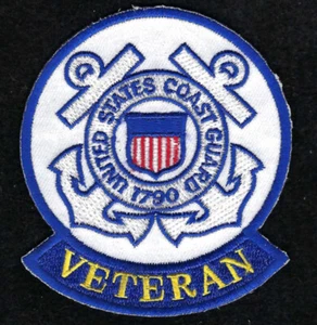 US COAST GUARD VETERAN HAT PATCH USCG PIN UP - Picture 1 of 16