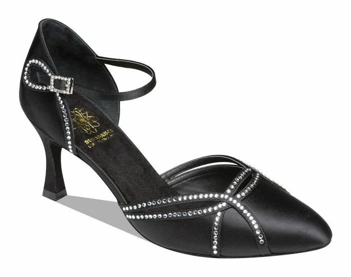 Supadance 1542 2/ 2.5" Heel Black Diamante Women's Ballroom Dance Shoes (sz7.5) - Image 1 of 1